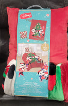 Load image into Gallery viewer, Disney Character Mickey And Minnie Mouse Pillow &amp; Oversized Throw Set Christmas
