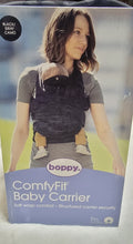 Load image into Gallery viewer, BOPPY ComfyFit Hybrid Baby Carrier Heathered Gray Black Camo Sling Carrying, 8-35 lbs.
