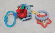 Manhattan Toy UFO Clip-on Baby Travel Toy with Rattles and Teethers Small