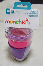 Load image into Gallery viewer, Munchkin Splash Open Toddler cup with Training Lid 2-Pack 7 oz Purple &amp; Pink
