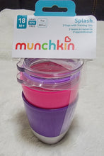 Load image into Gallery viewer, Munchkin Splash Open Toddler cup with Training Lid 2-Pack 7 oz Purple &amp; Pink
