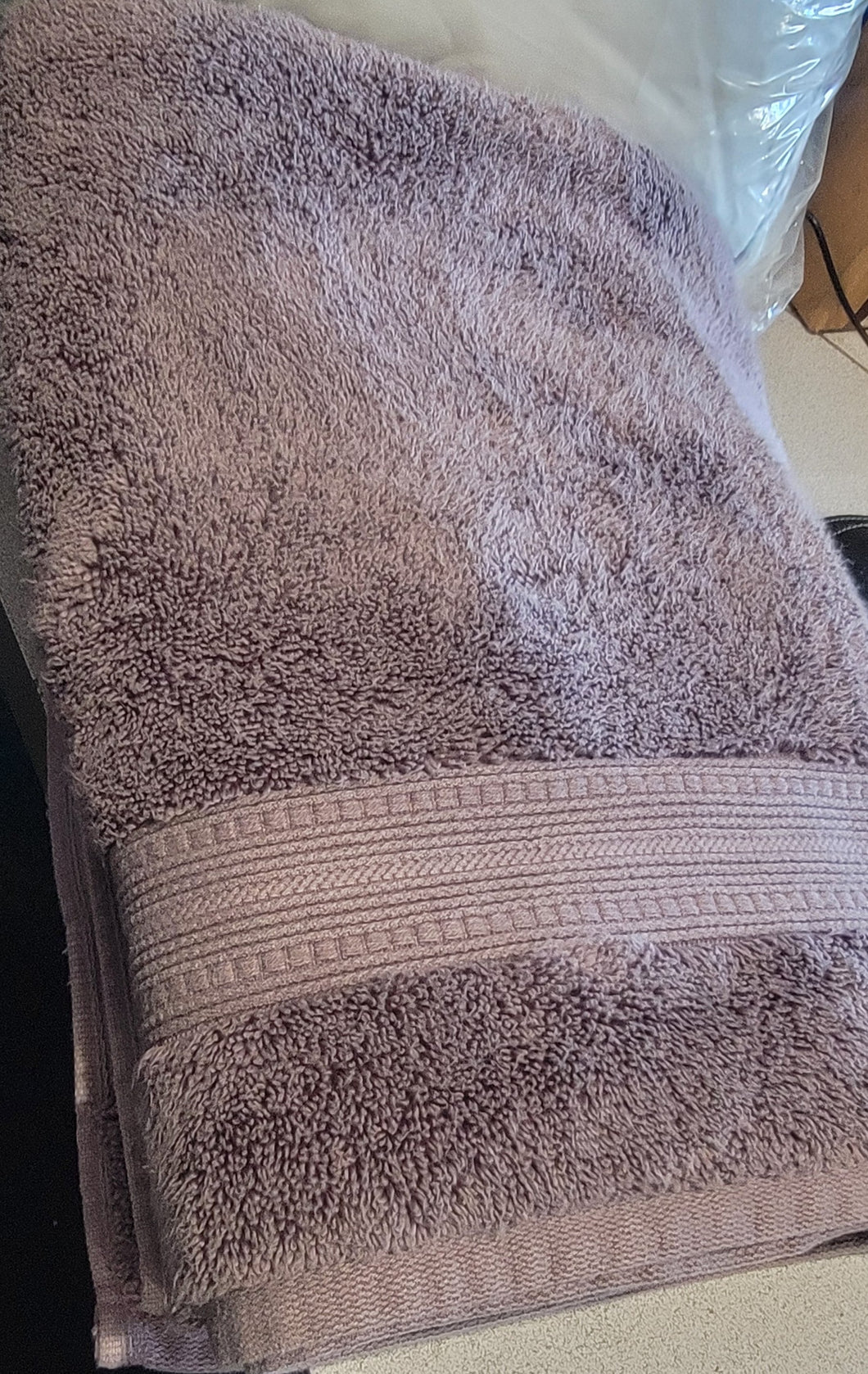 Charisma Luxury Bath Towel, Lavender gray, 30 x 58