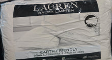 Load image into Gallery viewer, Ralph Lauren Earth Friendly Pillows 2-Pack - Down Alternative, Standard / Queen - 17&quot;x25&quot;
