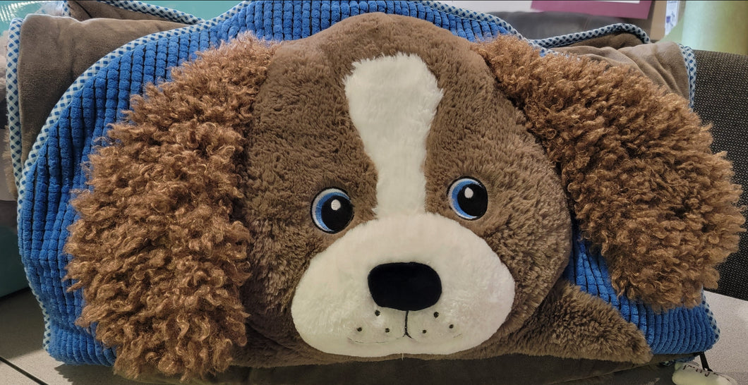 New In Box HugFun Kids Animal Head Slumber Plush Sleeping Bag Puppy Dog