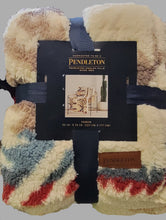 Load image into Gallery viewer, PENDLETON Throw 50 x 70 in Soft Fleece Blanket, White S. Multi
