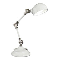OttLite Parker LED Table Lamp, White – 3 Brightness Settings, Touch Control, Adjustable Knobs