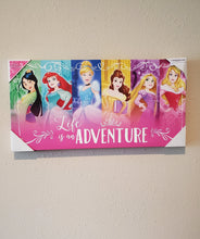 Load image into Gallery viewer, Disney Canvas, Picture, Wall Art - Princess, Painted - 24 x 12 x 1.25
