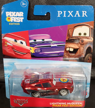 Load image into Gallery viewer, Disney Cars Pixar Fest Edition Metallic Lightning McQueen 1:55 Scale Diecast
