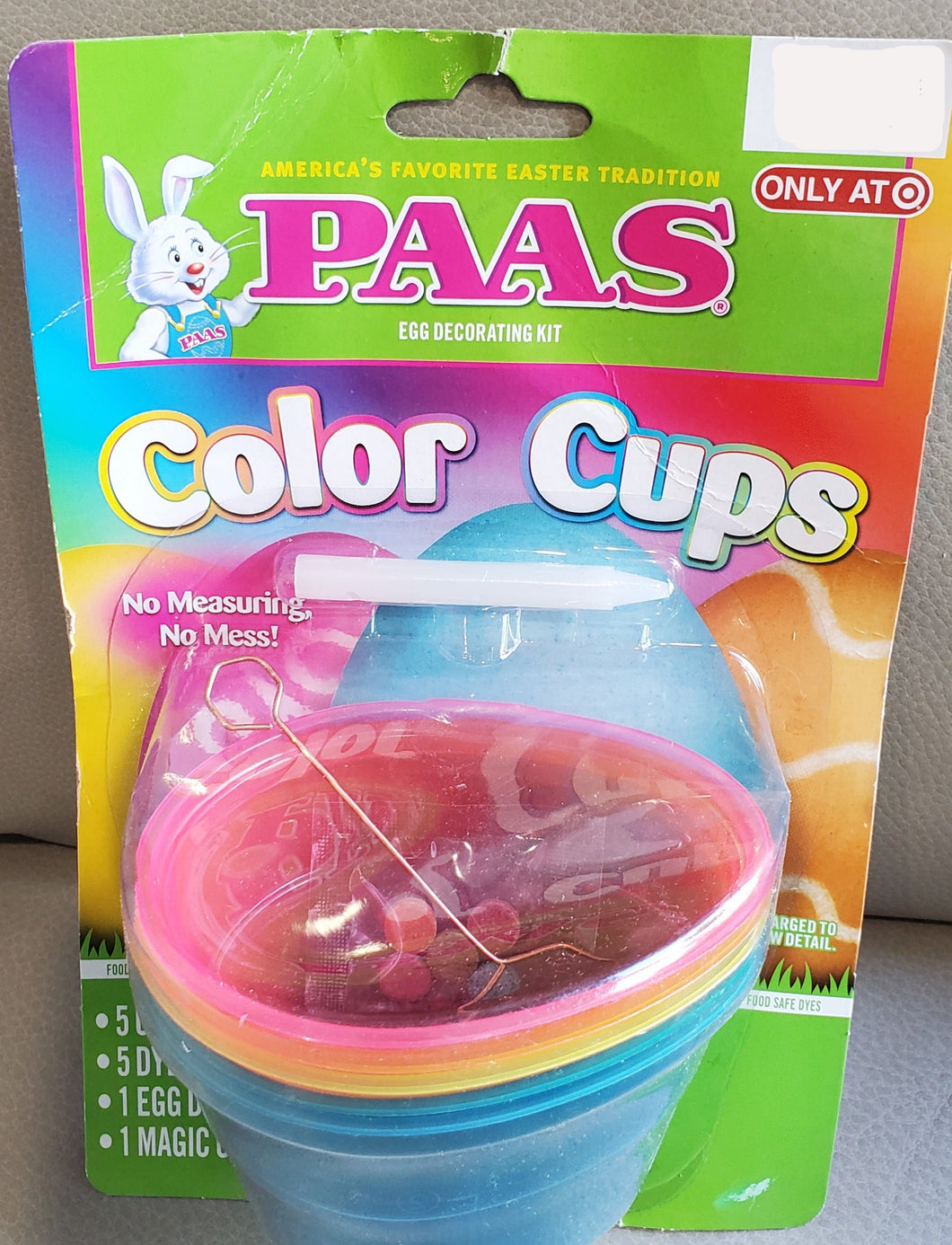 PAAS Egg Decorating Kit Color Cups, Easter, Egg Dye
