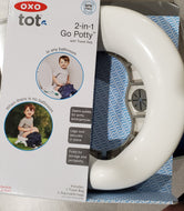 OXO Tot 2-in-1 Go Potty for Travel, Compact, Gray