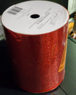 Home & Hearth, RED Sparkle Ribbon , Jaclyn Smith Collection 5.5
