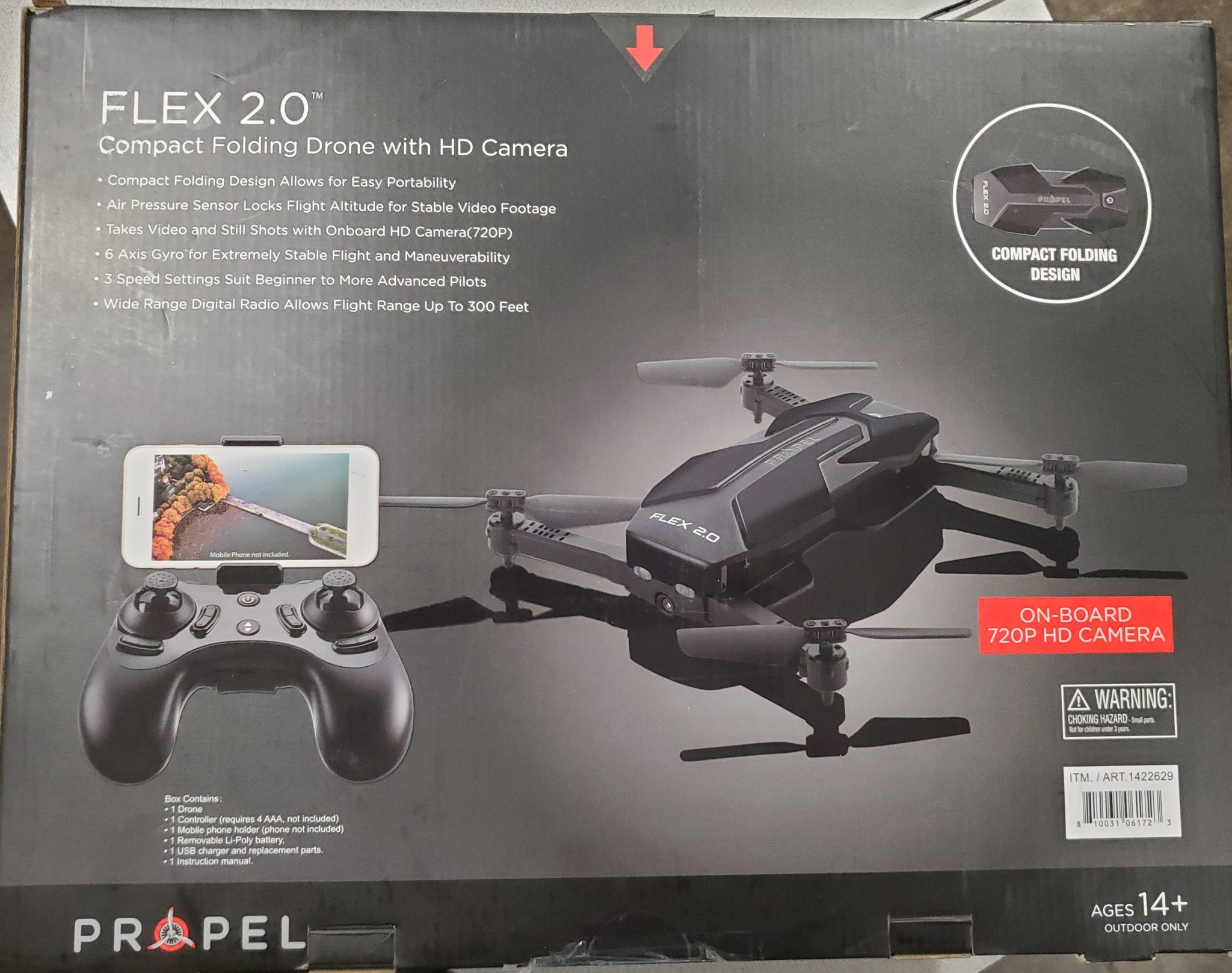 Flex 2.0 compact folding drone with hd camera videos discount