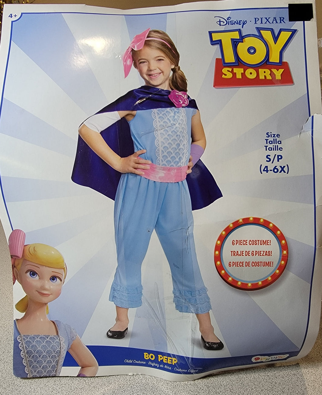 Disguise Disney Toy Story Child's BO PEEP Classic Costume, Small 4-6
