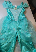 Load image into Gallery viewer, Kids&#39; Deluxe Disney Princess Jasmine Halloween Costume Jumpsuit, Size 4-6X
