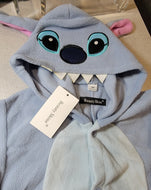 Beauty Shine Unisex Child Cartoon Stitch Onesies Plush Pajamas 4T