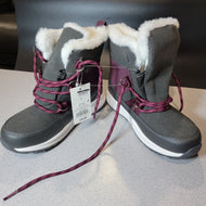 Girls' Sidney Winter Boots - Cat & Jack, Gray / Sidney, Size 3, Read