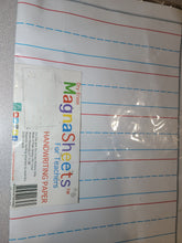 Load image into Gallery viewer, Dry Erase Magnetic Handwriting Paper, Jumbo 22&quot;L x 28&quot;H
