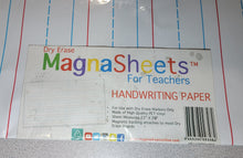 Load image into Gallery viewer, Dry Erase Magnetic Handwriting Paper, Jumbo 22&quot;L x 28&quot;H
