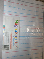 Dry Erase Magnetic Handwriting Paper, Jumbo 22
