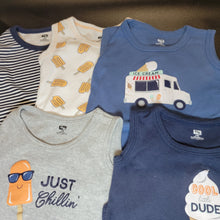 Load image into Gallery viewer, Hudson Baby Unisex Baby Cotton Sleeveless Bodysuits, Ice Cream Truck, 18-24mo
