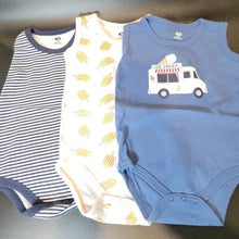 Load image into Gallery viewer, Hudson Baby Unisex Baby Cotton Sleeveless Bodysuits, Ice Cream Truck, 18-24mo
