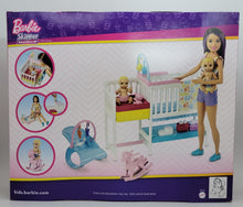 Load image into Gallery viewer, Barbie Nap &#39;N&#39; Nurture Nursery Playset with Skipper Babysitter Doll, &amp; Extras
