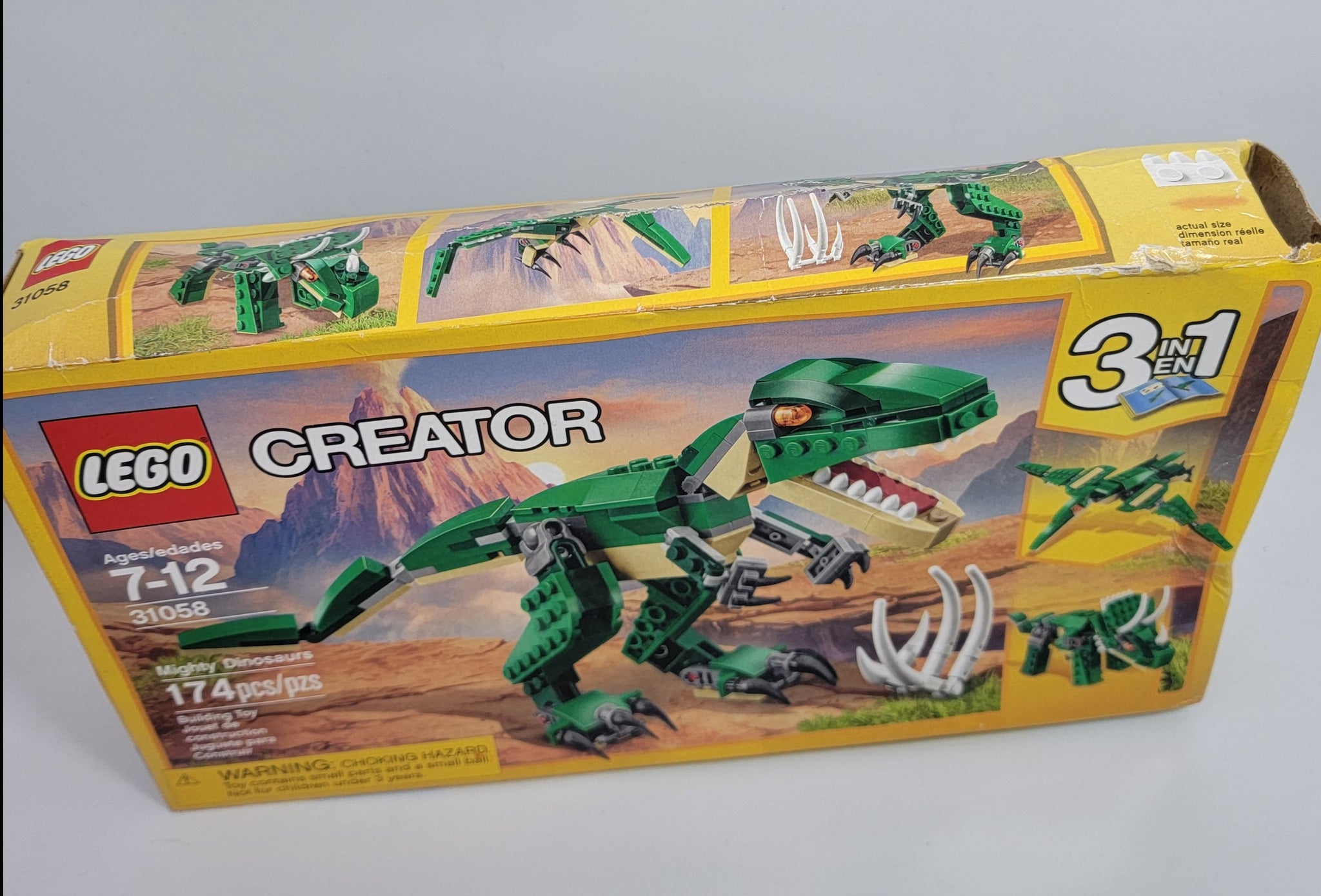 2 New Sealed Lego 31058 Creator Mighty Dinosaurs 3 In 1 Building Toy 174  Pieces