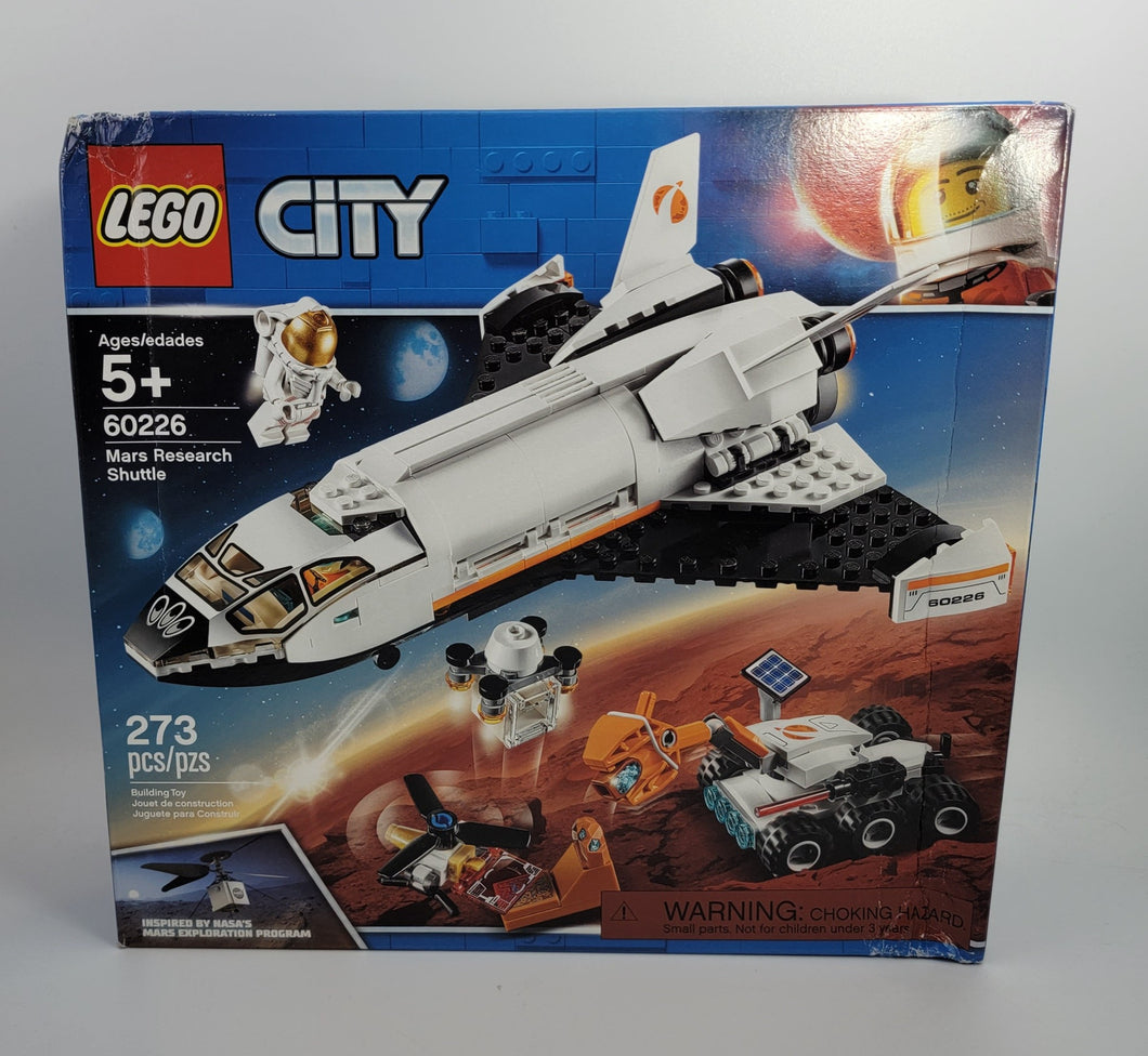 LEGO City Space Mars Research Shuttle 60226 Space Shuttle Toy Building Kit, (273 Pieces)