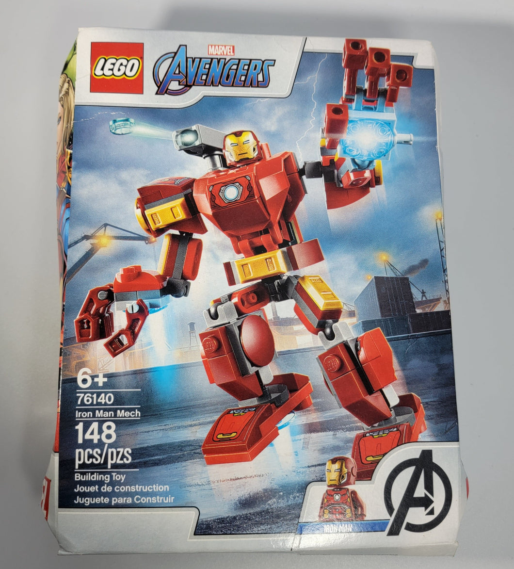 LEGO Marvel Avengers Iron Man Mech 76140, Building Toy with Iron Man Mech and Minifigure (148 Pieces)