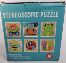 Load image into Gallery viewer, Wooden Animal Jigsaw Puzzles, 6 Pack Toddler, Learning Educational Toy Ages 1-3
