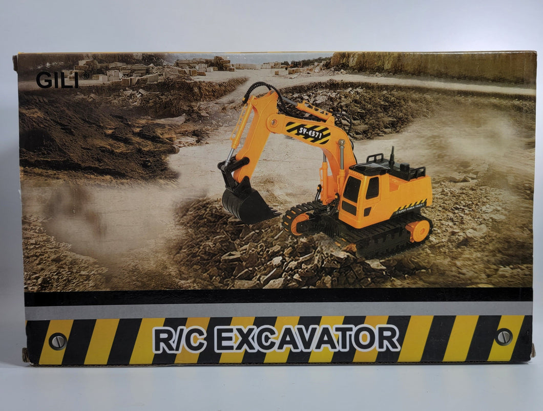 Gili R/C Excavator Construction Toy, Ages 6+, Rechargeable Digger Equipment