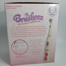 Load image into Gallery viewer, Brusheez Kid&#39;s Electric Toothbrush Set - Ages 3+ (Sparkle The Unicorn) Battery Operated with storage Base.
