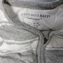 Load image into Gallery viewer, Burt&#39;s Bees Baby - Beekeeper Wearable Blanket, Quilted Grey Rugby, Medium, 16-24lbs
