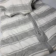 Load image into Gallery viewer, Burt&#39;s Bees Baby - Beekeeper Wearable Blanket, Quilted Grey Rugby, Medium, 16-24lbs
