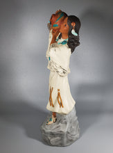 Load image into Gallery viewer, Native American Girl Holding Clay Pot- Standing, Hand Painted Collectable figurine  #12
