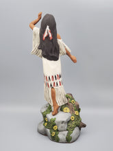 Load image into Gallery viewer, Native American Girl on Cliff - Standing, Hand Painted Collectable figurine  #13
