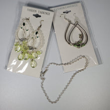 Load image into Gallery viewer, Fashion Earrings - Costume Jewelry - 2 pair dangle earrings - 1 bracelet, Green
