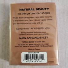 Load image into Gallery viewer, Mary-Kate and Ashley #815 Paper Me Pretty Bronzer Glamour Sheets, 50 sheets
