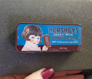 Hershey's Sweet Milk Chocolate SPF 15 Sunscreen Lip Balm Tin