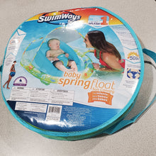 Load image into Gallery viewer, Spin Master, Inc SwimWays Infant Baby Spring Float with Adjustable Sun Canopy - Green, 39.25&quot; x 31.75&quot; x 17.56&quot;
