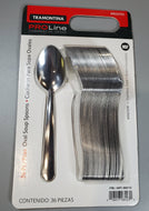 Tramontina ProLine Windsor Oval Soup Spoon, Stainless Steel, 36 count