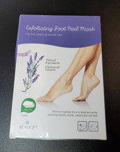 Load image into Gallery viewer, 2 Pairs Foot Peel Mask Exfoliant for Soft Feet in 1-2 Weeks, Exfoliating Booties for Peeling Off Dead Skin, Unisex Lavender by BEALUZ
