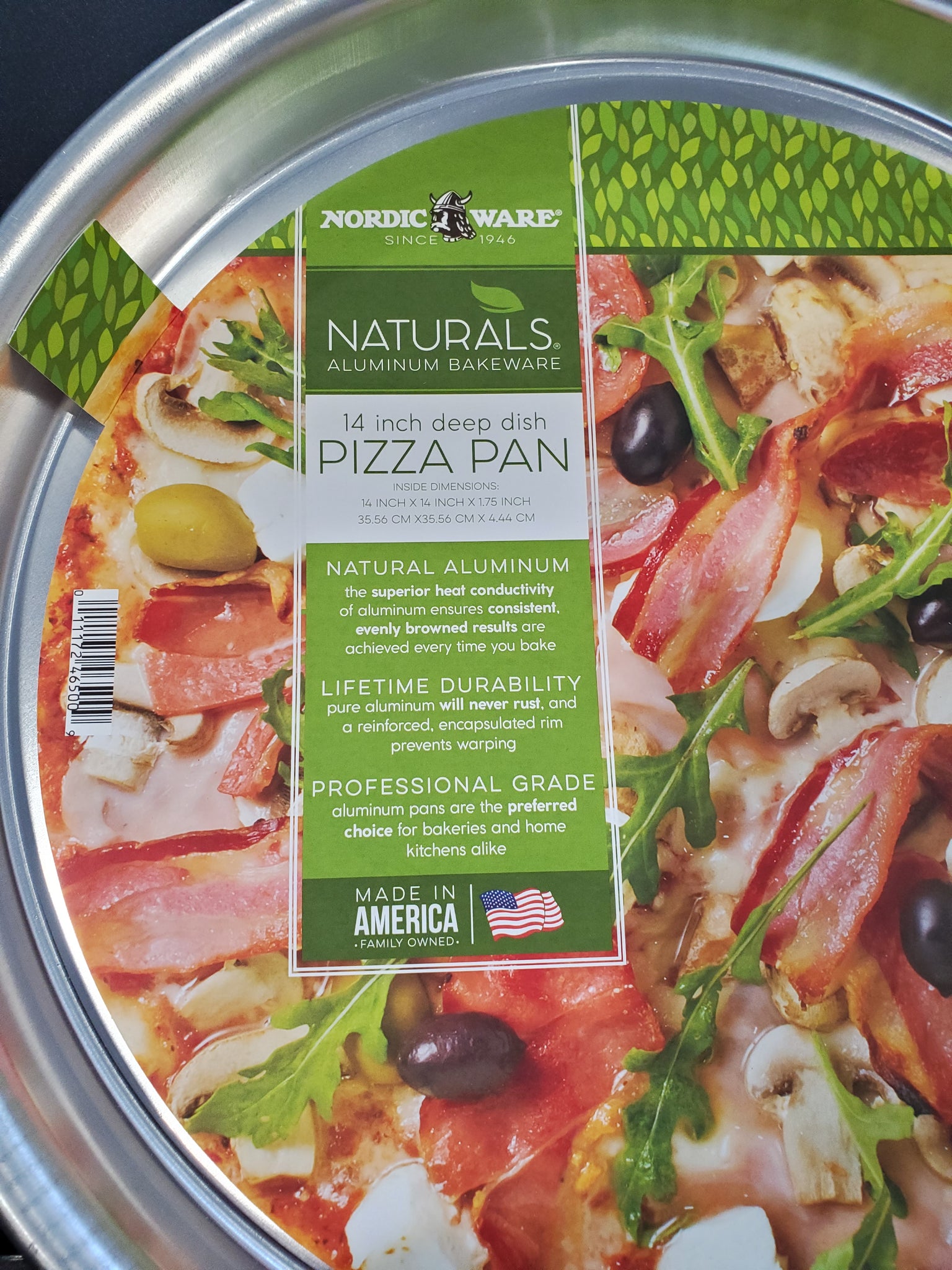 Nordic Ware Natural Aluminum Commercial Deep Dish Pizza Pan –