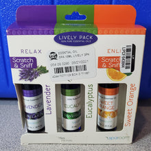 Load image into Gallery viewer, 10ml 3pk 100% Pure Essential Oil Lavender Eucalyptus &amp; Sweet Orange - SpaRoom
