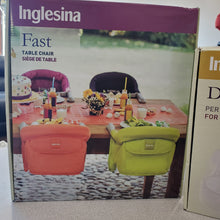 Load image into Gallery viewer, Toddler Dining Table Chair Black, Plus Tray Clear, Infant - Travel Booster - Inglesina
