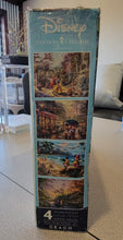 Load image into Gallery viewer, Ceaco Thomas Kinkade The Disney Collection 4 in 1 Multipack Snow White, Mickey &amp; Minnie Mouse, &amp; Pocahontas Jigsaw Puzzles, (4) 500 Pieces
