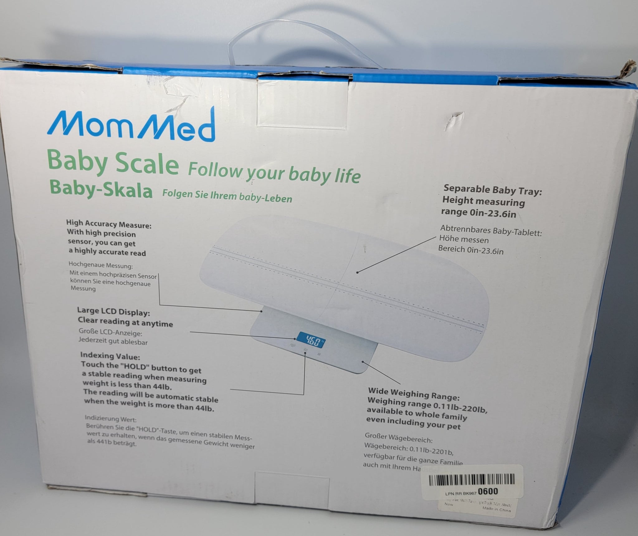 My Weigh Ultra Baby Precision Digital Baby or Pet Scale, 55 Pound