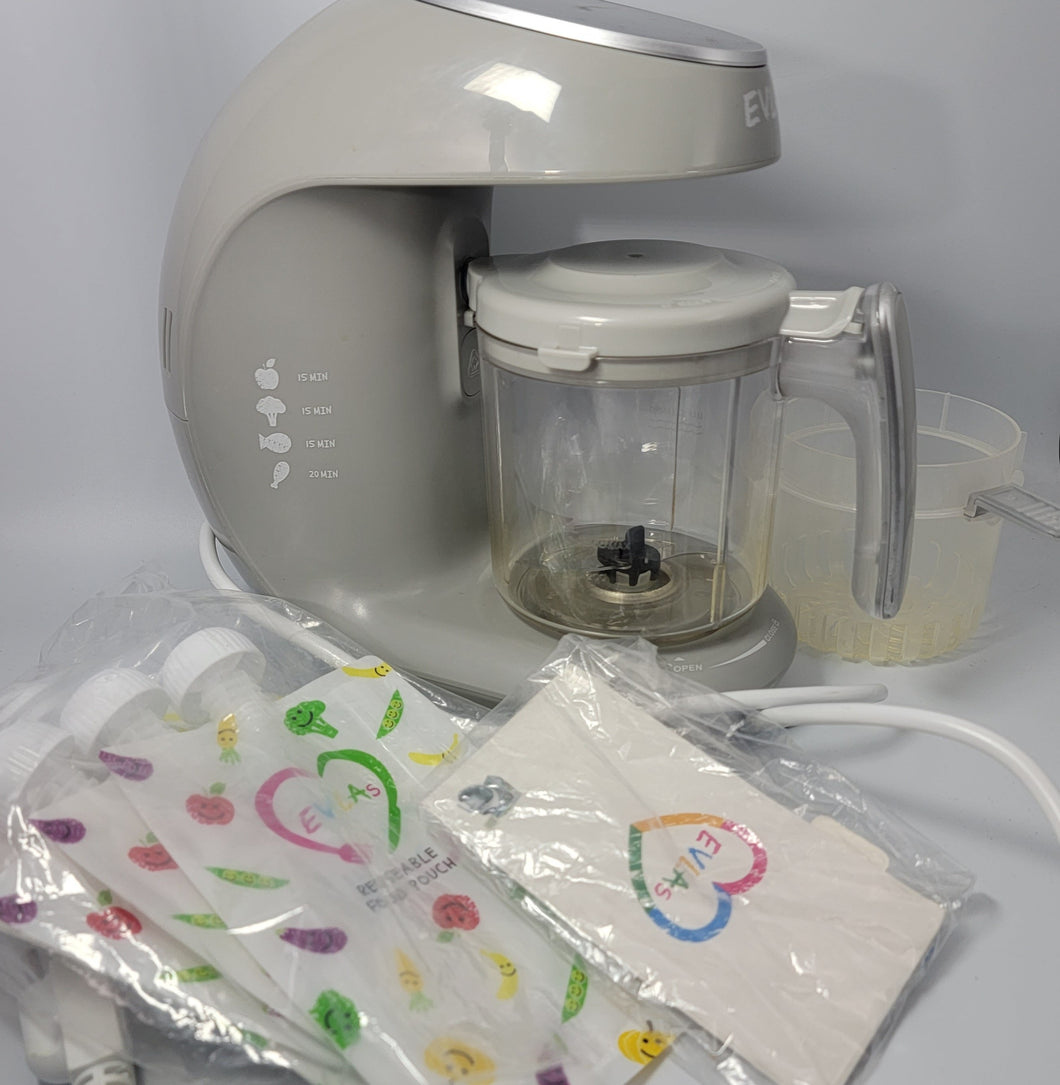 Baby Food Processor Blender Grinder Steamer | Cooks & Blends Healthy Baby Food in Minutes