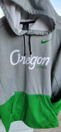 NIKE Oregon Ducks Green Therma Fit Pullover Hoodie Mens Size Med