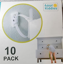 Load image into Gallery viewer, Furniture Straps (10 Pack) Baby Proofing Anti Tip Furniture Anchors Kit
